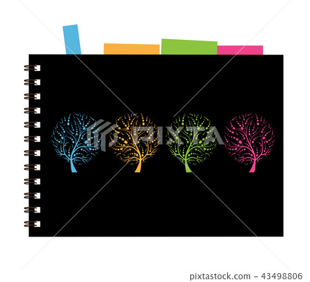 Notebook cover design, art tree Notebook cover design, art tree 43498806