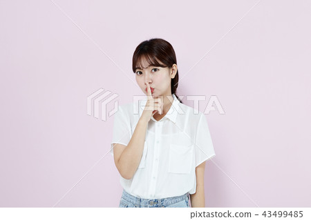 Korean, pretty, girl, college student, innocent, white, long hair 43499485