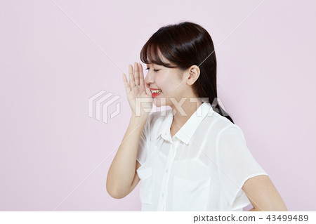 韓國人，漂亮女孩，大學生，無辜，白色，長發 43499489