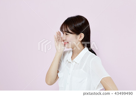 韓國人，漂亮女孩，大學生，無辜，白色，長發 43499490