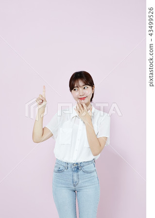 Korean, pretty, girl, college student, innocent, white, long hair Korean, pretty, girl, college student, innocent, white, long hair 43499526