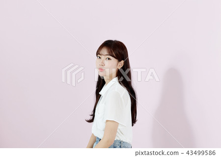 韓國人,漂亮女孩,大學生,無辜,白色,長發 韓國人,漂亮女孩,大學生,無辜,白色,長發 43499586