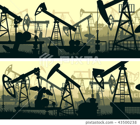 Banners with units for oil industry. 43500238