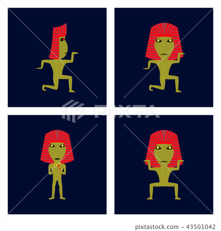 assembly flat illustration mummy halloween monster assembly flat illustration mummy halloween monster 43501042
