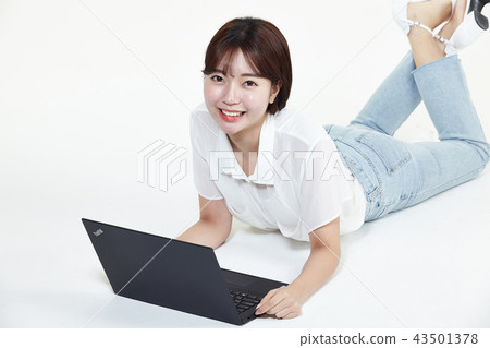 Korean, pretty, girl, college student, innocent, white, long hair Korean, pretty, girl, college student, innocent, white, long hair 43501378