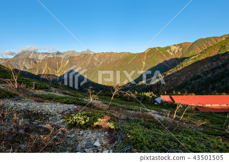 從Chonenarikoshi看到的Hashigatake山 從Chonenarikoshi看到的Hashigatake山 43501505