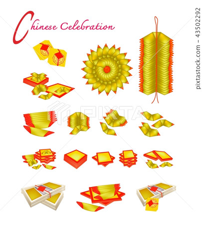 Chinese Gold and Joss Paper for Chinese New Year Chinese Gold and Joss Paper for Chinese New Year 43502292