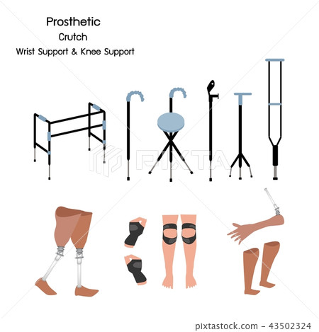 Prosthetic, Crutch and Wrist and Knee Support Prosthetic, Crutch and Wrist and Knee Support 43502324