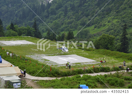 Helicopter landing Helipad, Ghangaria, Uttarakhand Helicopter landing Helipad, Ghangaria, Uttarakhand 43502415