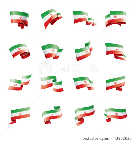 Iran Flag Vector Illustration On A White Stock Illustration 43502623 Pixta