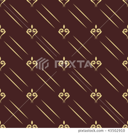 Seamless Vector Pattern With Royal Lilies Seamless Vector Pattern With Royal Lilies 43502910