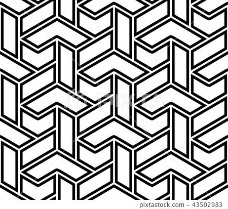 Seamless Geometric Vector Background - Stock Illustration [43502983 ...