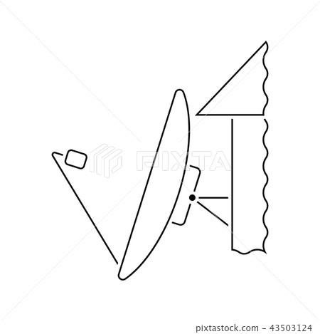 Satellite antenna icon Satellite antenna icon 43503124