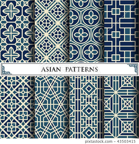 Asian vector pattern for web page background 43503415
