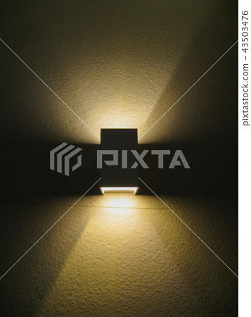 square light on the wall. square light on the wall. 43503476