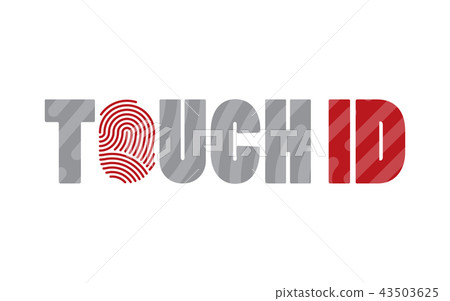 Touch ID, fingerprint scanning identification system. Biometric authorization Touch ID, fingerprint scanning identification system. Biometric authorization 43503625