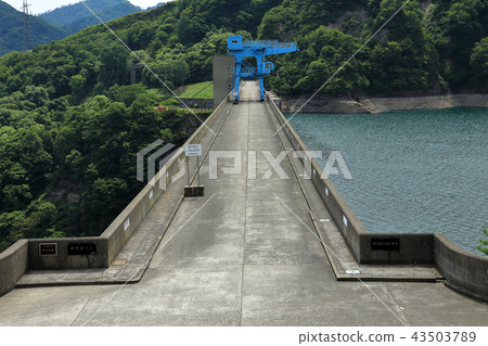 Tagokura水壩在福島縣Tadami鎮的夏天 43503789