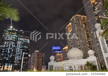 Night view of Jakarta, Indonesia 43504460
