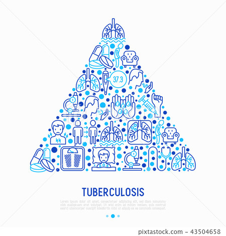 Tuberculosis concept in triangle Tuberculosis concept in triangle 43504658