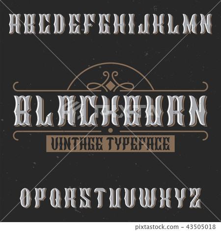 Vintage label typeface Vintage label typeface 43505018