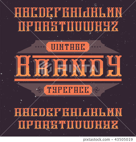 Vintage label typeface Vintage label typeface 43505019