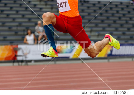 triple jump athlete legs 43505861
