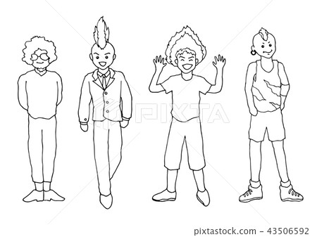 person activities vector doodle drawing sketch 43506592