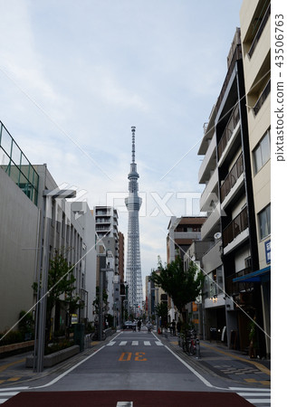 Back alley scenery Sumida-ku, Tokyo Kinshicho Skytree Back alley scenery Sumida-ku, Tokyo Kinshicho Skytree 43506763