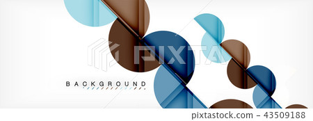 Semi circle abstract background, modern geometric pattern design. Business or technology 43509188