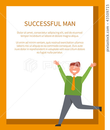 Successful Man Dressed in Green Shirt with Tie 43509715