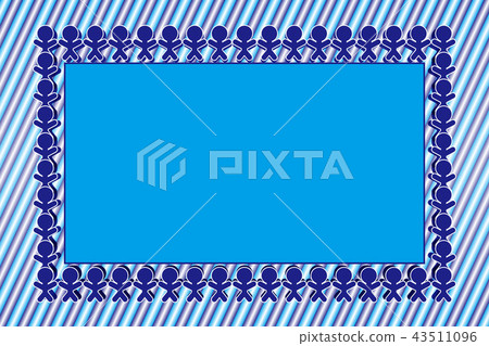 Background material wallpaper, striped pattern, photo frame, close friend, cooperation, image, photo frame, title space, circle of people, companion 43511096