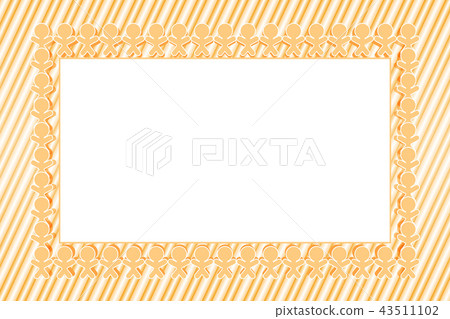 背景材料牆紙，條紋圖案，相框，親密的朋友，合作，圖像，相框，標題空間，人的圈子，伴侶 43511102