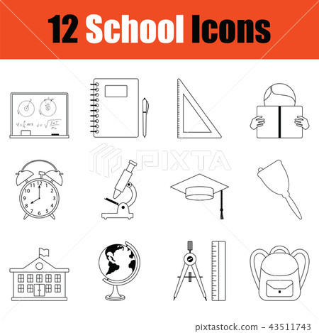 School icon set 43511743