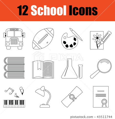 School icon set 43511744