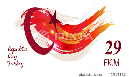 Turkey Republic Day Poster Vector Illustration Turkey Republic Day Poster Vector Illustration 43512182