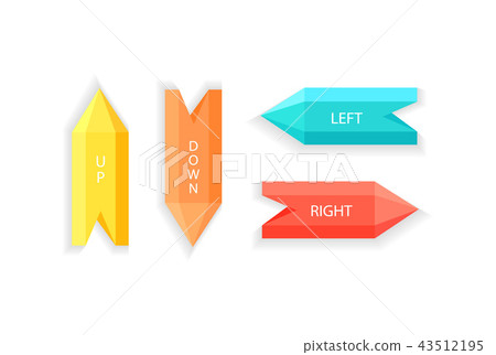 Arrows Showing Up Down Right Left Direction Vector Arrows Showing Up Down Right Left Direction Vector 43512195