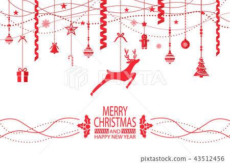 Merry Christmas and Happy New Year Congratulation 43512456