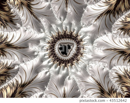 Abstract Computer Generated Fractal Design. 43512642