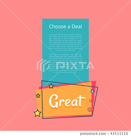 Choose Deal Great Sale Promotional Banner Text Choose Deal Great Sale Promotional Banner Text 43513118