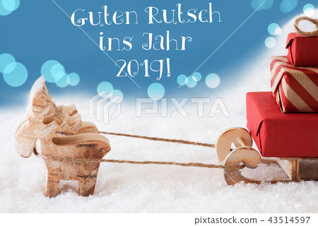 Reindeer, Guten Rutsch 2019 Means New Year 43514597