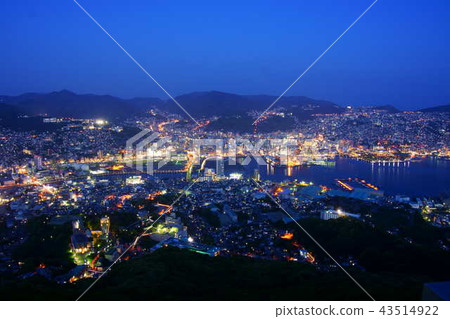 [Nagasaki Prefecture] Night view from Mt. Inasa 43514922