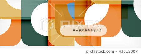 Geometric squares abstract banner. Vector illustration for business brochure or flyer, presentation 43515007