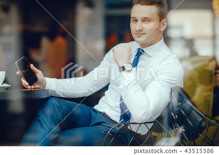 businessman with phone businessman with phone 43515386