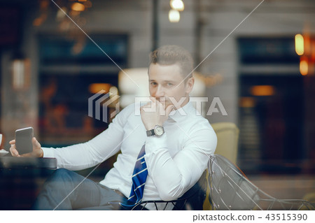 businessman with phone businessman with phone 43515390