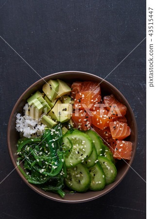 poke bowl with salmon poke bowl with salmon 43515447