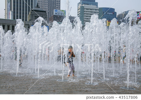 Seoul, Korea, City Hall, Square, Fountain 43517806