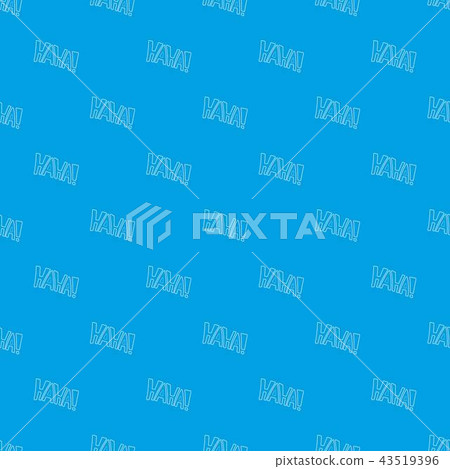 Word Haha pattern vector seamless blue 43519396