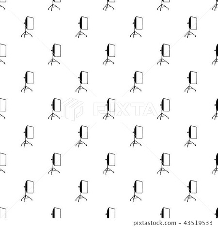 Studio light bulb in softbox icon, simple style 43519533