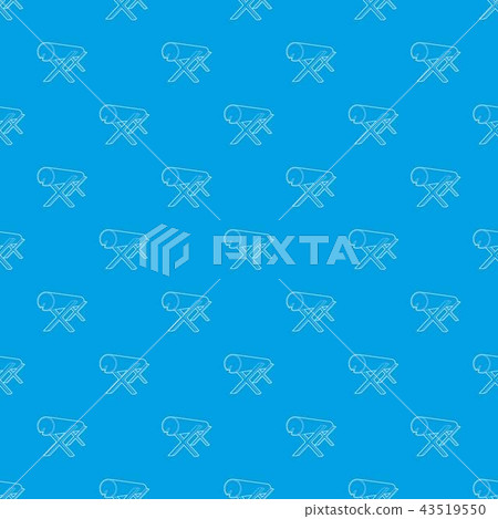 Goats for sawing logs pattern vector seamless blue Goats for sawing logs pattern vector seamless blue 43519550