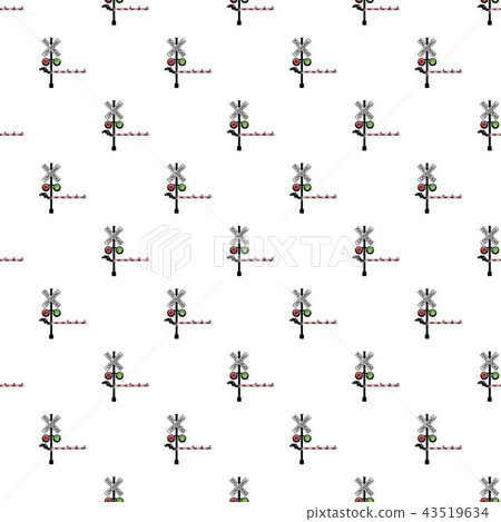 Rail crossing signal icon, simple style Rail crossing signal icon, simple style 43519634